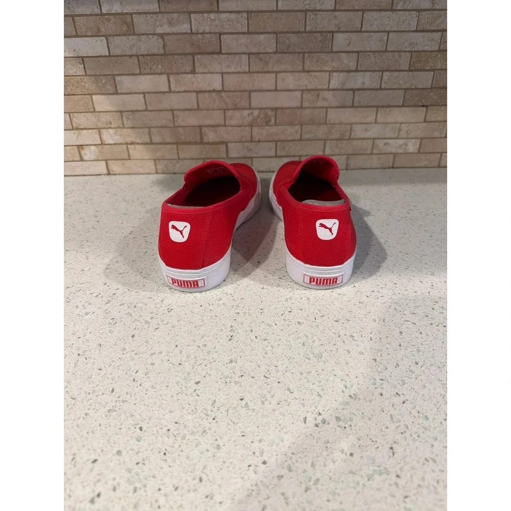Puma Bari Cat Slip On Shoes‎ Red Womens Size 8 Sneakers